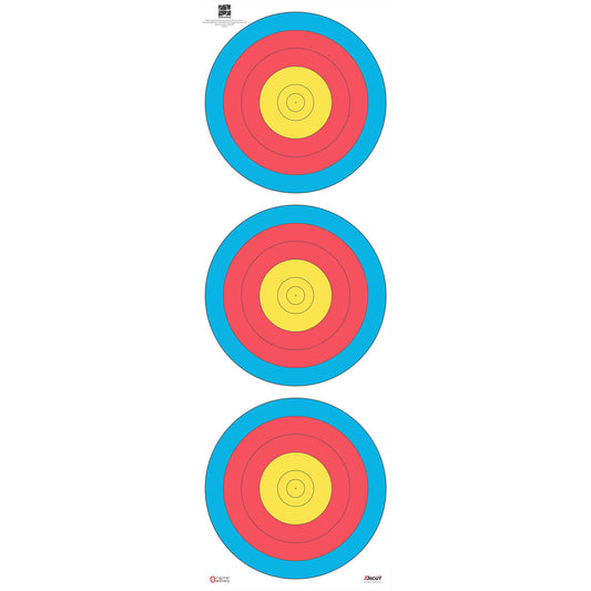 Decut Archery World Archery Official 60cm Vertical Tripe Waterproof Target Face (10pcs)